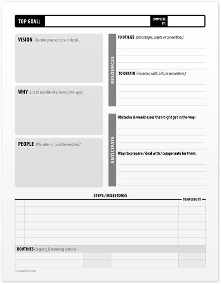 Goal Setter Printable