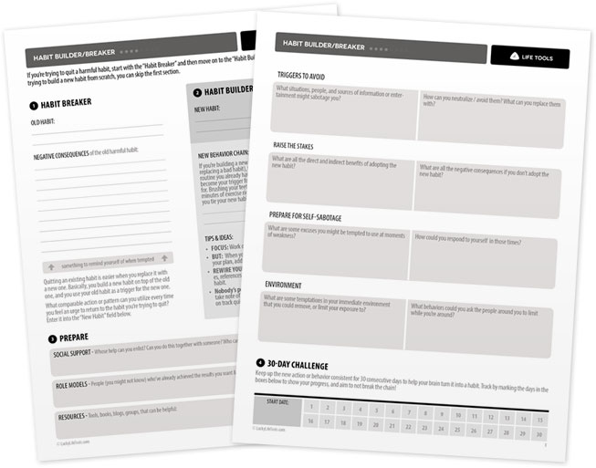 Habit Builder Printable